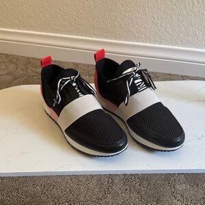 Steve Madden Antics Black and Red Women's Sneakers